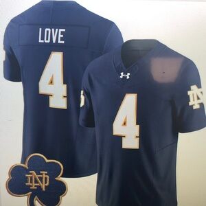 💜Jeremiyah Love Navy Stitched Jersey Vapor🥰